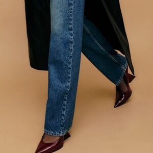 Reformation Abby High Rise Straight Jeans Blue - Size 27